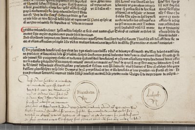 Fol 54 recto, yksityiskohta, metatiedot tekijältä Werner Rolevinck