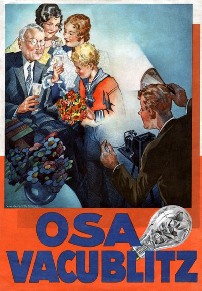 Werbung für die Marke OSRAM, um 1935 von Werner von Axster-Heudtlass