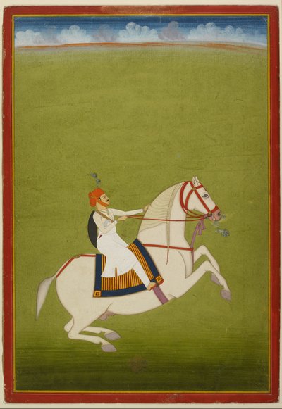 Rajput, 1800-luvun alku (guassi paperille) tekijältä West Indian School