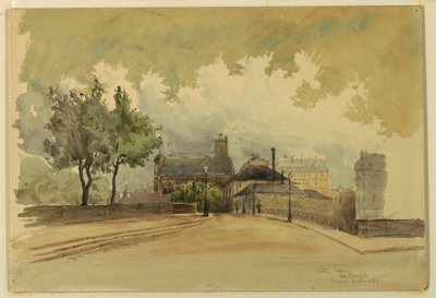 Piirros, The Marque, Pariisi, 1887. tekijältä Whitney Warren Jr.
