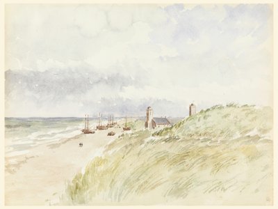 Piirros, Kativighin ranta, Hollanti, 21. elokuuta 1887. tekijältä Whitney Warren Jr.