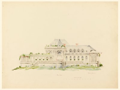 Elevació cap a Polo Grounds, Clubhouse, Newport, Rhode Island i Golf Clubfinnish tekijältä Whitney Warren Jr.
