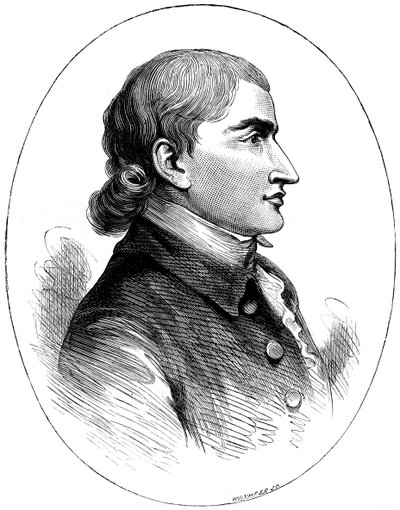 John Jay, amerikkalainen valtiomies, painoksesta, joka julkaistiin vuonna 1783, c1880. tekijältä Whymper