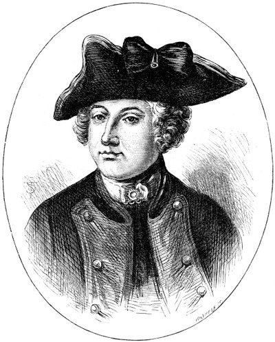 Sir Jeffery Amherst, 1700-luvun brittiläinen sotilas, vuodelta 1880. tekijältä Whymper