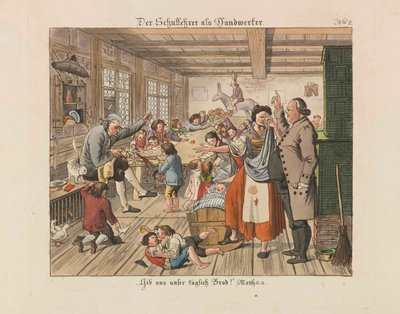Opettaja käsityöläisenä, 1825. tekijältä Wiessner