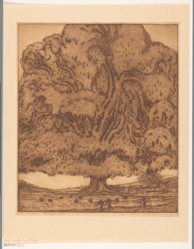 The Harvest, Bali (alkuperäinen nimi esineessä) tekijältä Wijnand Otto Jan Nieuwenkamp (signed by artist)