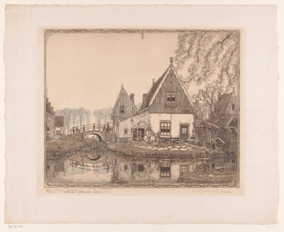 Hieno lukko (alkuperäinen nimi esineessä) tekijältä Wijnand Otto Jan Nieuwenkamp (signed by artist)