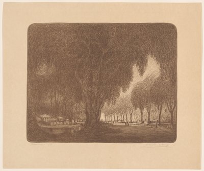 Weltevreden (alkuperäinen nimi esineessä) tekijältä Wijnand Otto Jan Nieuwenkamp (signed by artist)