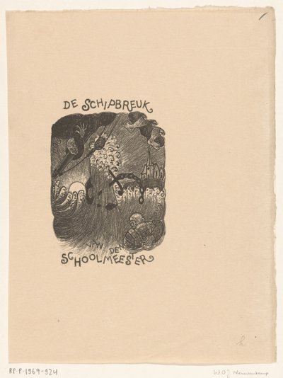 Nimilehden suunnittelu: The Schoolmaster, The Shipwreck tekijältä Wijnand Otto Jan Nieuwenkamp