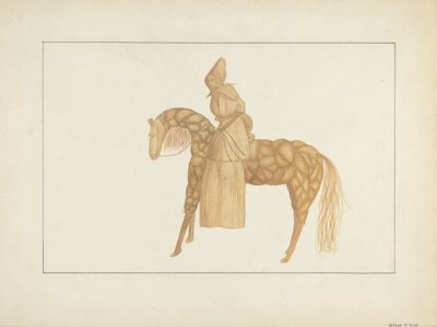 Maissinkuorinukke hevosella, 19351942. tekijältä Wilbur M Rice