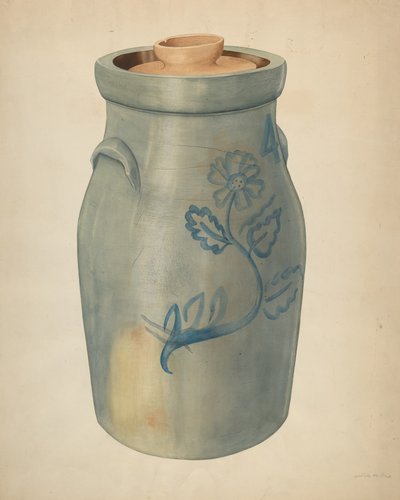 Keramiikkavoipurkki, c. 1938. tekijältä Wilbur M Rice