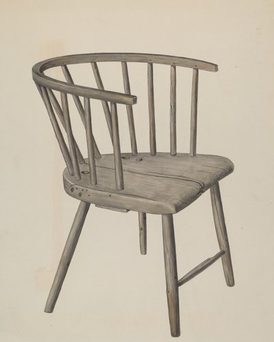 Käsintehty nojatuoli, c. 1937. tekijältä Wilbur M Rice