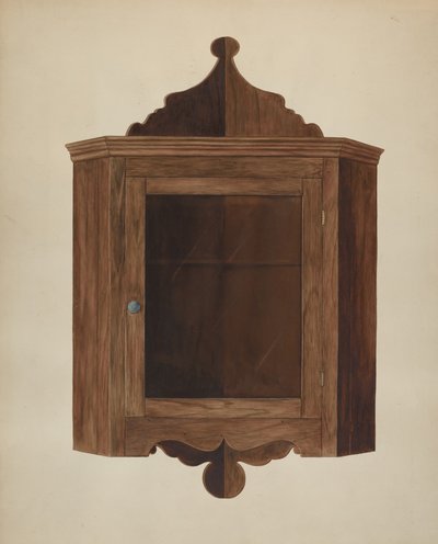 Riippuva kulmakaappi, c. 1938. tekijältä Wilbur M Rice