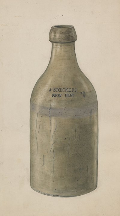 Kivitavaraolutpullo, n. 1938. tekijältä Wilbur M Rice