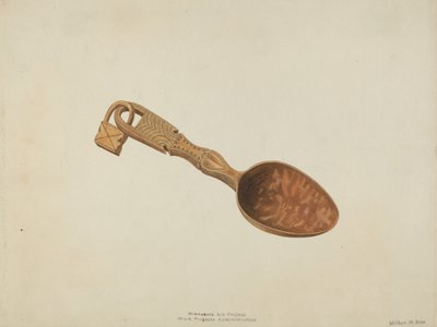 Puulusikka, c. 1937. tekijältä Wilbur M Rice