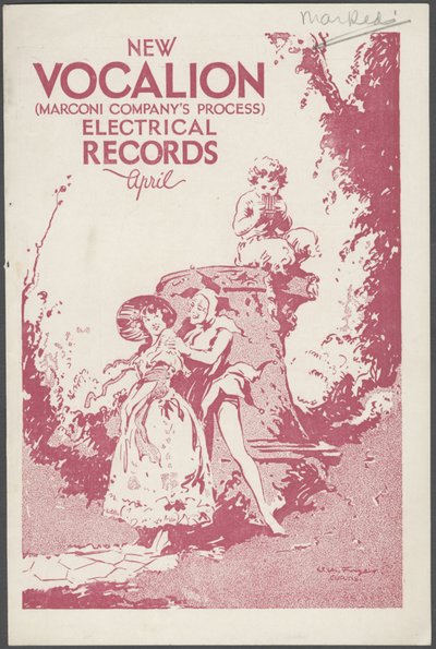Vocalion Records Bulletin, 1920-luku tekijältä Wilfred Fryer, Curtis Advertising Agency
