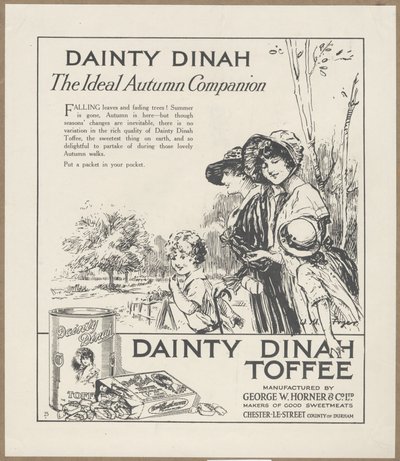 Tyylikäs Dinah Toffee, n. 1920 tekijältä Wilfred Fryer