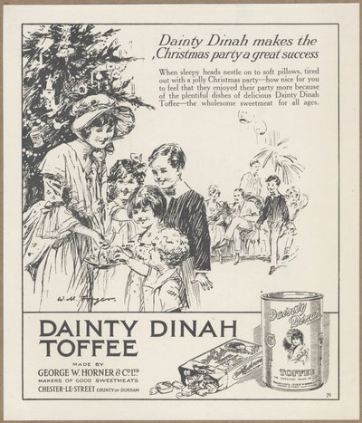 Tyylikäs Dinah Toffee, noin 1920-luku tekijältä Wilfred Fryer