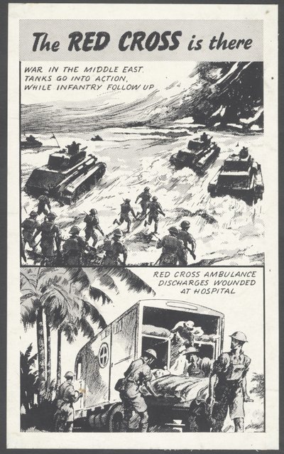 Punaisen Ristin sodanaikainen mainos, 1940-luku tekijältä Wilfred Fryer