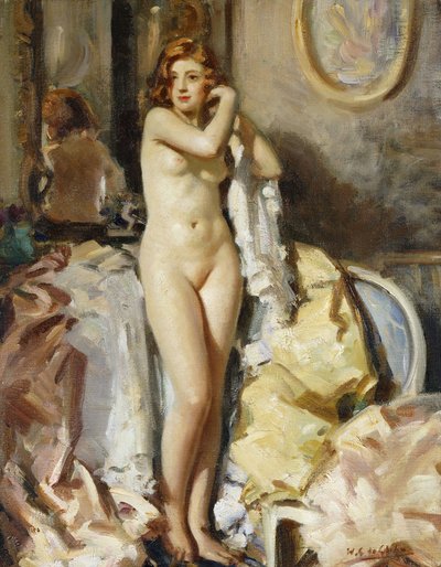 Seisoen peilin edessä, punapää tekijältä Wilfred Gabriel de Glehn