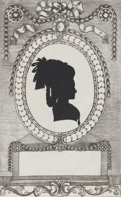 Kreivitär Lodronin siluetti, 1784-1834. tekijältä Wilhelm Ackermann