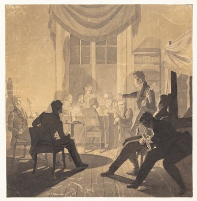 Tupakkayhtiö. Justitsråd Jürgensenin sunnuntaijuhlat tekijältä Wilhelm Bendz