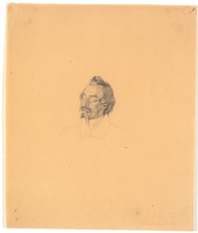 Porträt des Glasmalers Friedrich Vörtel tekijältä Wilhelm Bendz