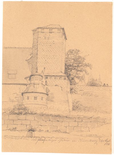 Tornirakennus. Nürnberg tekijältä Wilhelm Bendz