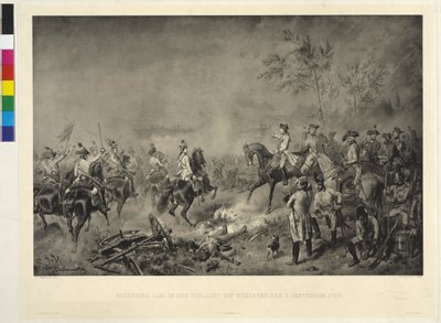 Arkkiherttua Karl Würzburgin taistelussa tekijältä Wilhelm Camphausen