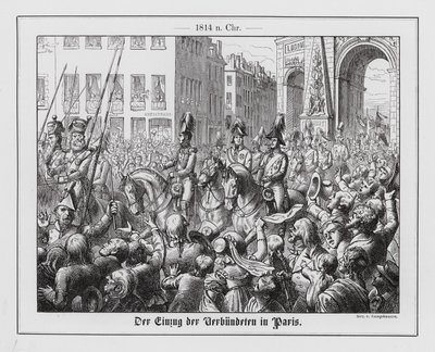 Liittoutuneiden saapuminen Pariisiin tekijältä Wilhelm Camphausen