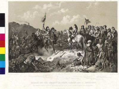 Jakso taistelusta Harsanyn vuorilla 12. elokuuta 1687. tekijältä Wilhelm Camphausen
