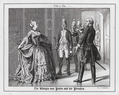 Puolan kuningatar ja preussilaiset tekijältä Wilhelm Camphausen