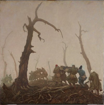 haavoittuneiden kuljetus tekijältä Wilhelm Dachauer