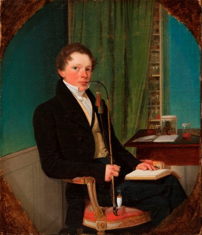 Muotokuva anatomisesta Henrik Carl Bang Bendzistä, taiteilijan veljestä. tekijältä Wilhelm Ferdinand Bendz