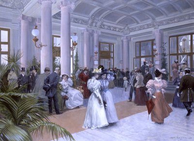 Das Vestibül des Kaiserbads (Keisarillisen kylpylän eteinen) tekijältä Wilhelm Gause