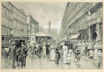 Graben, Wienin keskustan keskusaukio ... tekijältä Wilhelm Gause