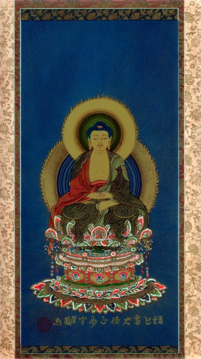 Amitabha, 1800-luvun alku 1886 tekijältä Wilhelm Greve