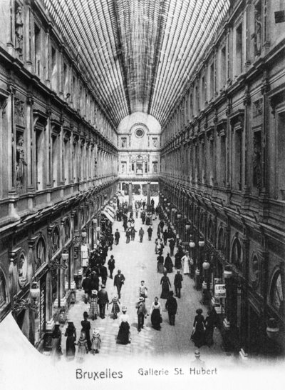 St. Hubertin galleria Brysselissä, noin 1900 tekijältä Wilhelm Hoffmann