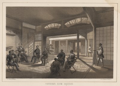 Kokoushuone, Hakodadi, 1855 tekijältä Wilhelm Joseph Heine