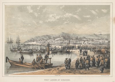 Ensimmäinen laskeutuminen Gorahamaan, 1855 tekijältä Wilhelm Joseph Heine