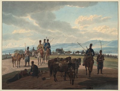 Venäjän kasakat maaliskuussa 1804 tekijältä Wilhelm Kobell Ritter von