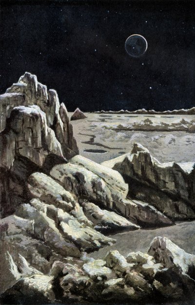 Kuumaisema, n. 1880 (kaiverrus) tekijältä Wilhelm Kranz