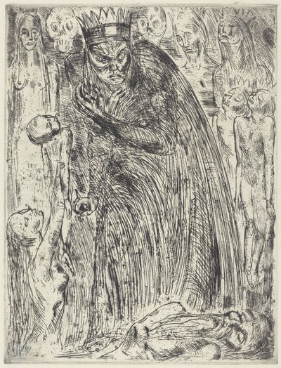 Macbeth V (Lady Macbethin visio) tekijältä Wilhelm Lehmbruck