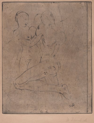 Raiskaus II (ryöstö II, nainen puolikas) tekijältä Wilhelm Lehmbruck