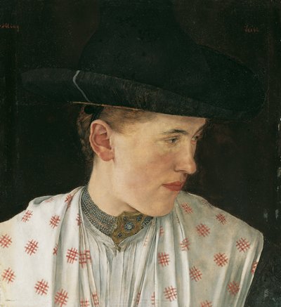 Talonpojan tytön pää tekijältä Wilhelm Maria Hubertus Leibl