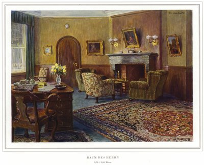 Mattovalmistajien liiketoiminta Koch und Te Kockin puolikuun mattotehdas (värilitho) tekijältä Wilhelm Ludwig Heinrich Claudius