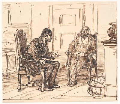 Keskustelu kahden velariteetin välillä tekijältä Wilhelm Marstrand