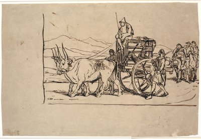 Don Quijoten kotimatka nastakärryissä tekijältä Wilhelm Marstrand