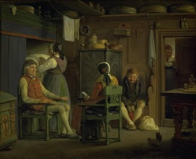 Kosijan äiti vetoaa poikansa puoleen tekijältä Wilhelm Marstrand