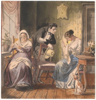 Vierailu (vierailu arjesta) tekijältä Wilhelm Marstrand
